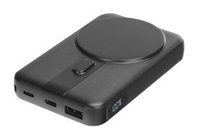 S-link M110 10000 mAh Hızlı Şarj Dijital Göstergeli USB Çoklu Kablolu Powerbank Siyah