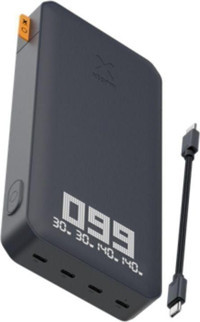 Xtorm XB403 27000 mAh Hızlı Şarj Çoklu Kablolu Powerbank Siyah