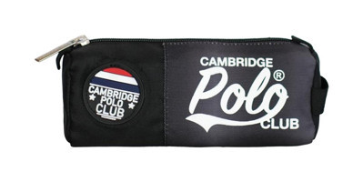 Cambridge Polo Club Siyah Düz Bez Tek Gözlü Dikdörtgen Cüzdan Kalemlik