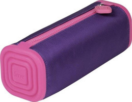 Serve Mor-Pembe Bez Tek Gözlü Dikdörtgen Kutu Kalemlik