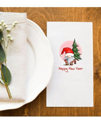 Hediyenza Noel Baba Desenli Kağıt Peçete 20'li