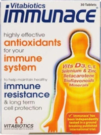 Vitabiotics İmmunace Aromasız Yetişkin Vitamin 30 Adet Tablet