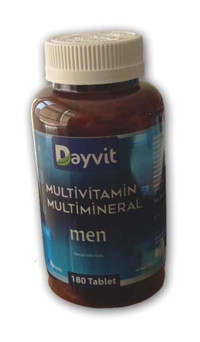 Dayvit Multivitamin Men Aromasız Yetişkin Vitamin 180 Adet Tablet