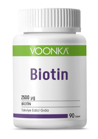 Voonka Biotin Aromasız Yetişkin Vitamin 90 Adet Tablet