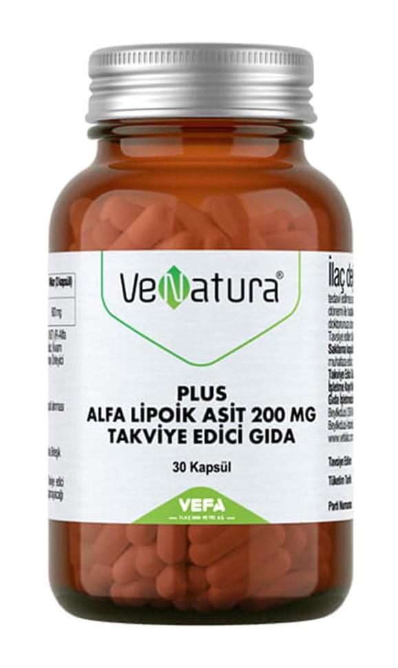 Venatura Plus Alfa Lipoik Asit Aromasız Yetişkin Vitamin 30 Adet Kapsül