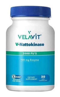 Velavit V-Nattokinase Aromasız Yetişkin Vitamin 30 Adet Kapsül