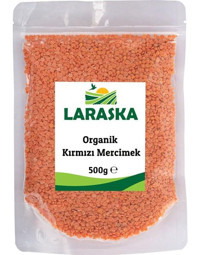 Laraska Organik Kırmızı Mercimek 500 gr
