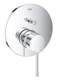Grohe Essence 24167001 Çelik Aç Kapa Ankastre Kare Banyo Bataryası Gümüş