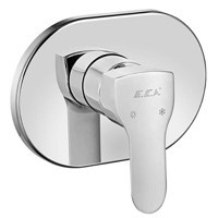 Eca Star 102167109-E Krom Aç Kapa Ankastre Kare Banyo Bataryası Gümüş