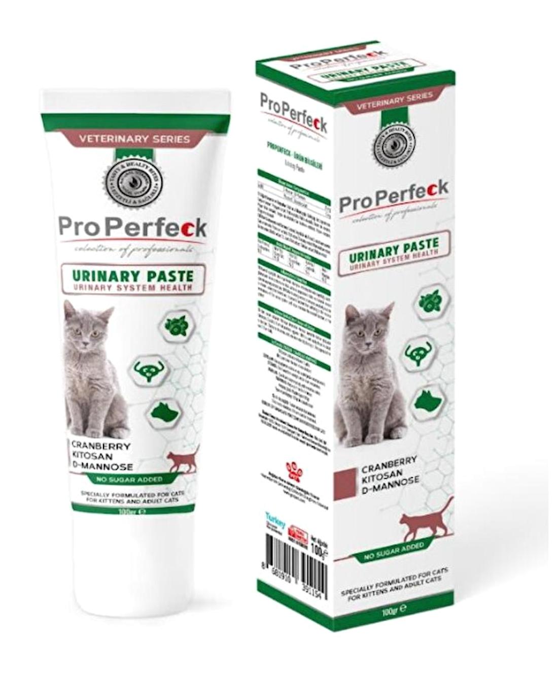 Pro Perfeck D Vitamini İdrar Yolu Destekleyici Yetişkin Kedi Vitamini Macun 100 gr