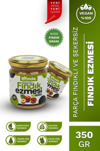 Bi Fındık Şekersiz Fındık Ezmesi 350 gr