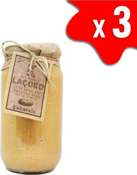 Laçoko Şekersiz Çifte Kavrulmuş Parçacıklı Ballı Yer Fıstığı Ezmesi 3 kg
