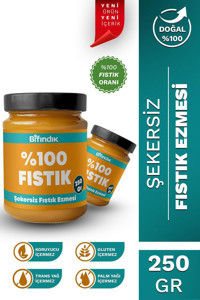 Bi Fındık Şekersiz Fıstık Ezmesi 250 gr