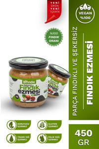 Bi Fındık Şekersiz Fındık Ezmesi 450 gr