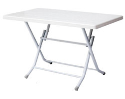 Masacı Home Modern Katlanabilir Dikdörtgen Plastik 70x120 cm Beyaz Bahçe Masası
