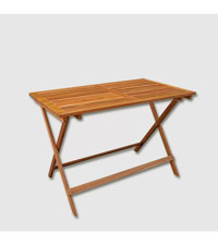 Evinizin Atolyesi Katlanabilir Dikdörtgen Ahşap 74x110x65 cm Kahverengi Bahçe Masası