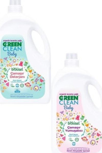 U Green Clean Baby 2.75 lt Sıvı Çamaşır Deterjan + U Green Clean Baby 2.75 lt Yumuşatıcı