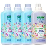 U Green Clean Baby 3x1 lt Sıvı Çamaşır Deterjan + U Green Clean Baby 1 lt Leke Çıkarıcı