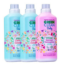 U Green Clean Baby 2x1 lt Sıvı Çamaşır Deterjan + U Green Clean Baby 1 lt Yumuşatıcı