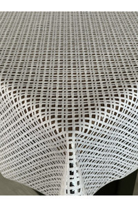 Yıldızhome Plastik 140x250 cm Dikdörtgen Masa Örtüsü Bej
