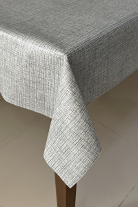 Pimulahome PVC 140x180 cm Dikdörtgen Masa Örtüsü Gri-Kahve