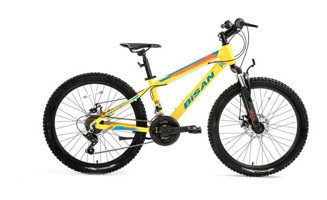 Bisan KDX 2900 V 24 Jant 21 Vites 7+ Yaş Sarı Çocuk Bisikleti