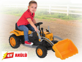 Pilsan 6 V Üstü Açık Tek Akülü Ekskavatör Sarı