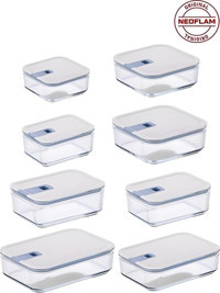 Neoflam Perfect Seal Dikdörtgen-Kare Cam 8'li