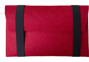 Handmadex 15 inç Keçe Kılıf Laptop Çantası Bordo