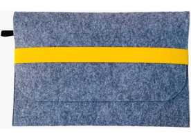 Handmadex 16 inç Polyester Kılıf Laptop Çantası Gri