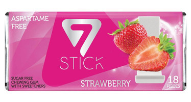 7 Stick Çilekli Şekersiz Sakız 18'li 12 Adet