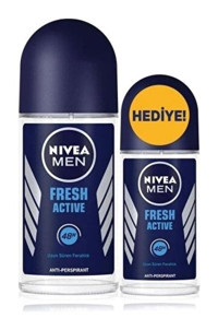 Nivea Fresh Active Pudrasız Ter Önleyici Antiperspirant Roll-On Erkek Deodorant 75 ml