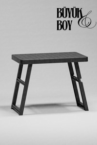 Çavdar Group 69.5 cm x 49 cm Dikdörtgen Plastik Siyah Kamp Masası