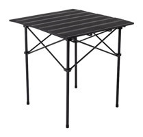 Mynila 70 cm x 66 cm Çantalı Dikdörtgen Metal Siyah Kamp Masası