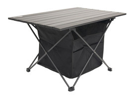Urban Badger 70 cm x 50 cm Çantalı Dikdörtgen Alüminyum Siyah Kamp Masası