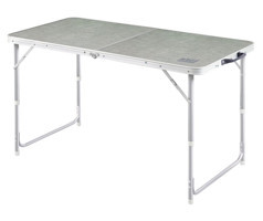 Haegs 120 cm x 60 cm Dikdörtgen Alüminyum Gri Kamp Masası