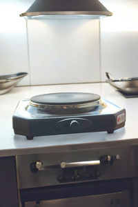 Uğur UO-0001 Pleyt Ocak Elektrikli Emaye Siyah Set Üstü Ocak