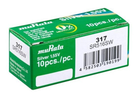 Murata 317 1.55 V Düğme Pil 10'lu