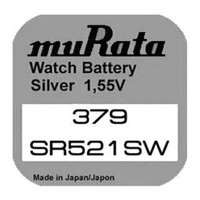 Murata 379 1.55 V Düğme Pil 10'lu