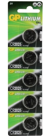 Erbar CR2025 3 V 150 mAh Lityum Pil 5'li
