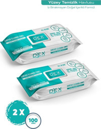 Dex Clean 100 Yaprak 2'li Paket Yüzey Temizlik Havlusu