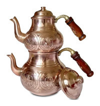 Binbir Trend Bakır Çaydanlık Bronz