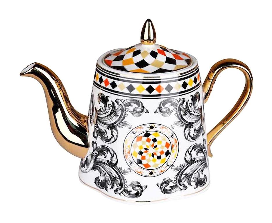 Lucky Art Porselen Porselen Çaydanlık Çok Renkli