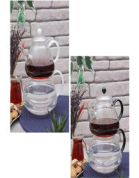 Xsay Cam Cam Çaydanlık Şeffaf