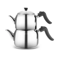 Karaca Nora Paslanmaz Çelik Mini Çaydanlık Gri-Siyah