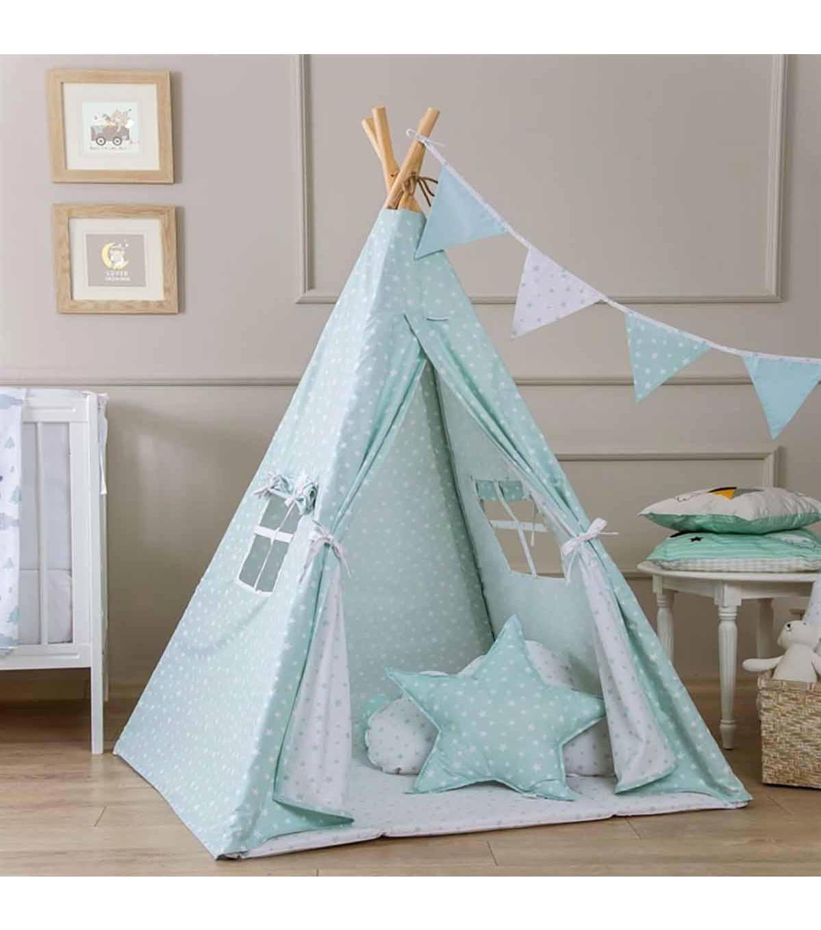 Funna Baby Kızılderili 3+ Yaş Mavi Unisex Oyun Çadırı
