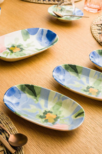 Chichi Home Floralluxe 26 Parça 6 Kişilik Çok Renkli Desenli Porselen Kahvaltı Takımı