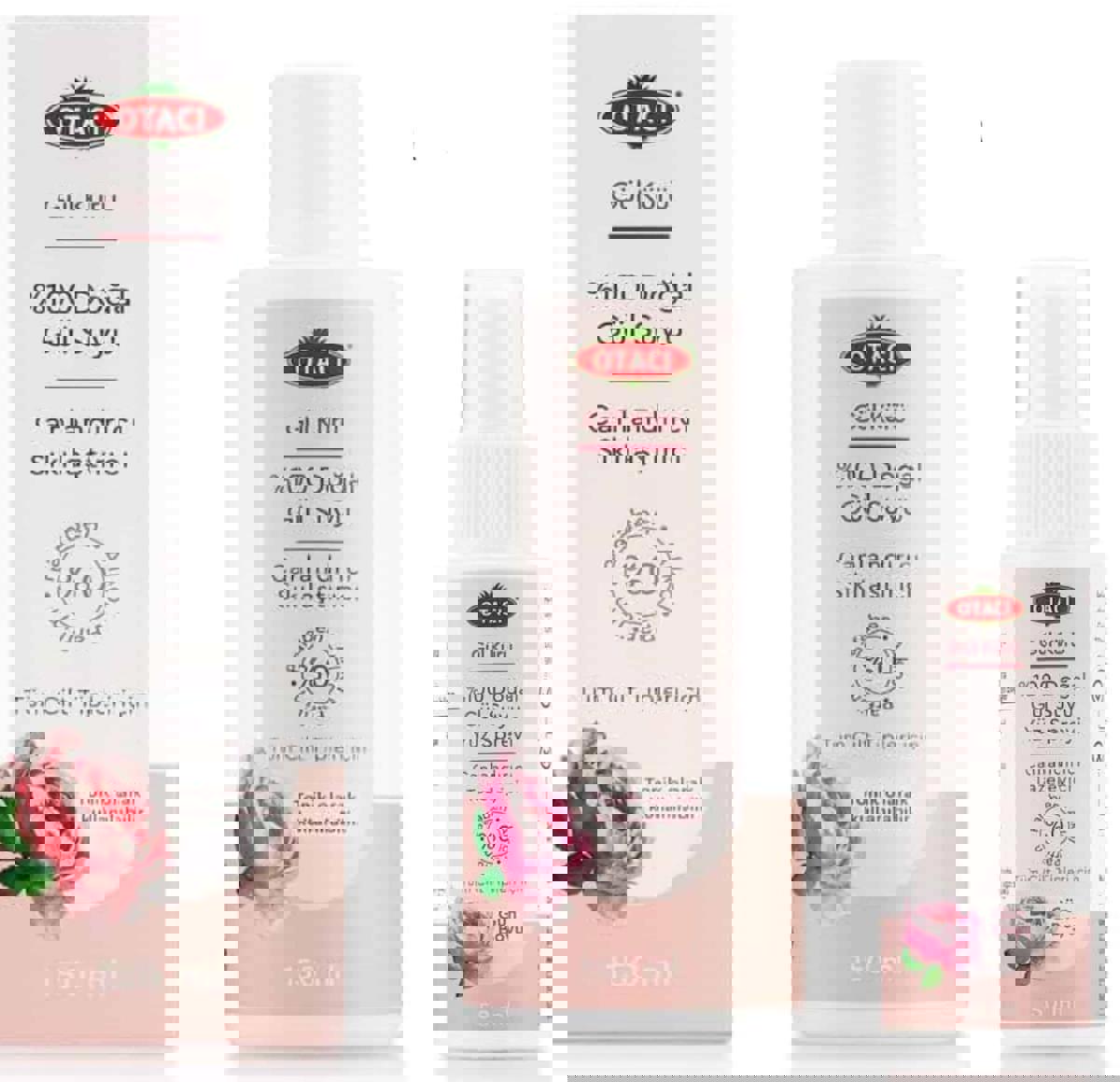 Otacı Gözenek Canlandırıcı Sıkılaştırıcı Gül Suyu 150 ml + Otacı Canlandırıcı Tazeleyici Gül Suyu 50 ml