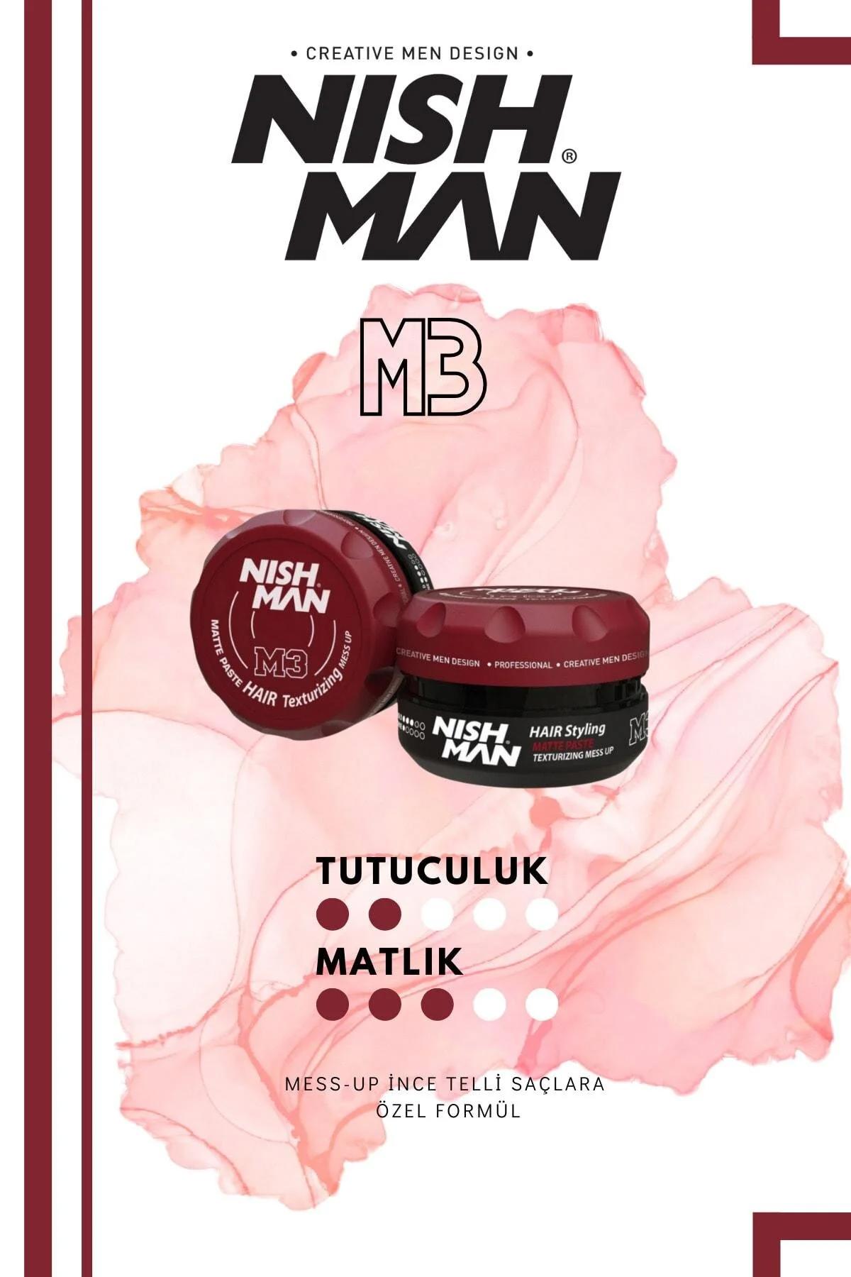 Nishman M3 Mat Krem Orta 100 ml Wax