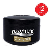 Bon Hair Styling Professoinal Doğal - Mat Krem Orta Organik 12x140 ml Wax